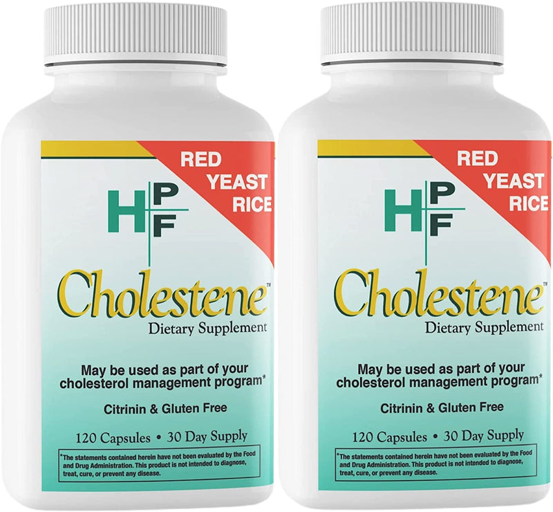 HPF Cholestene Red Yeast Rice 120 Capsules 2 pack - 2023
