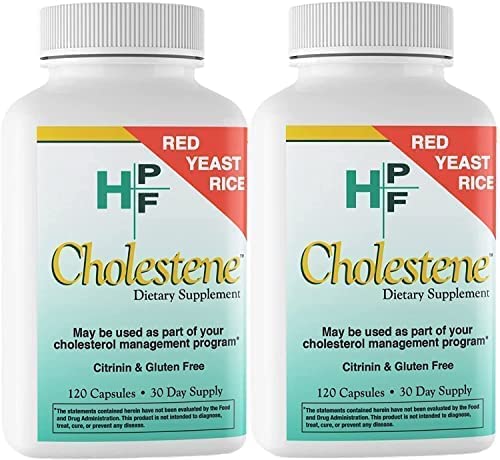 HPF Cholestene Red Yeast Rice 120 Capsules - 4 pack
