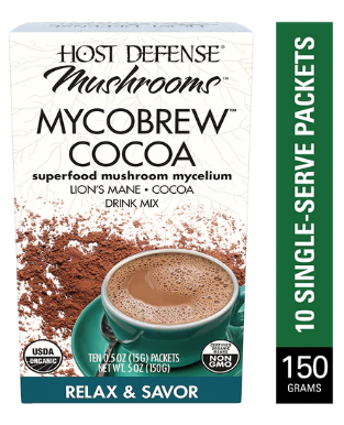 Host Defense Mycobrew Cocoa Packets, 5 oz (150 G)