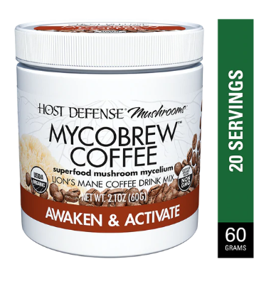 Host Defense Mycobrew Coffee Drink Mix Powder, 2.1oz (60g)