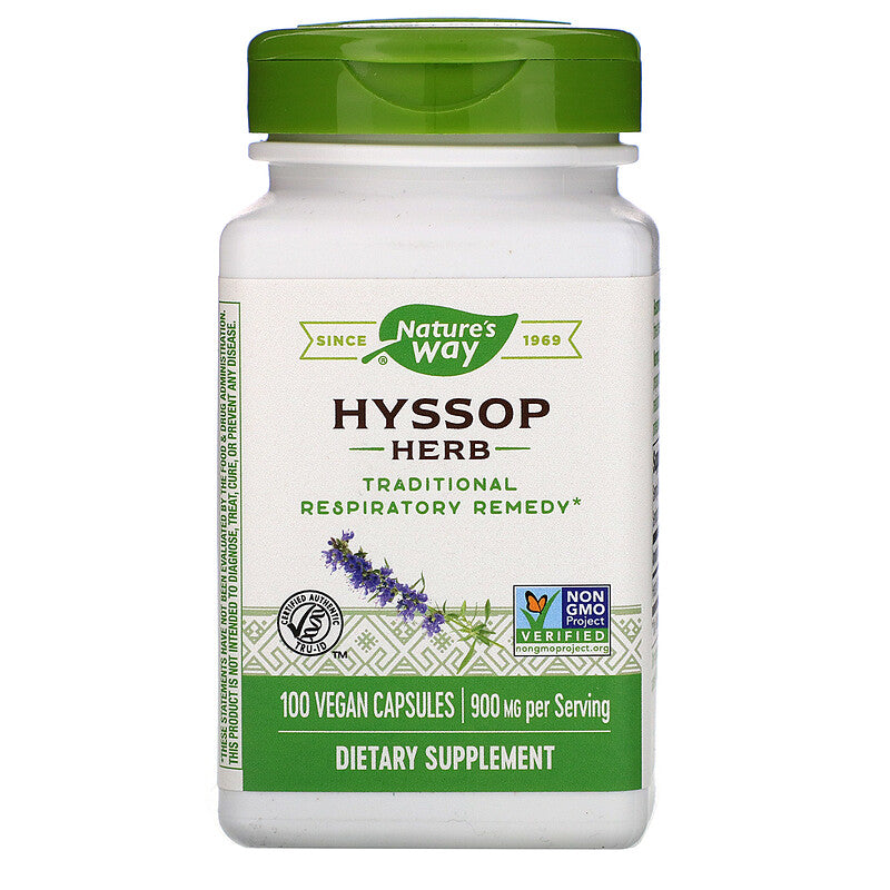 Hyssop Herb 450 mg 100 Vegetarian Capsules