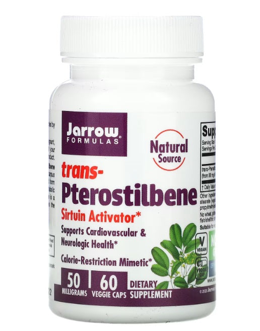 trans-Pterostilbene 50 mg 60 Veggie Caps