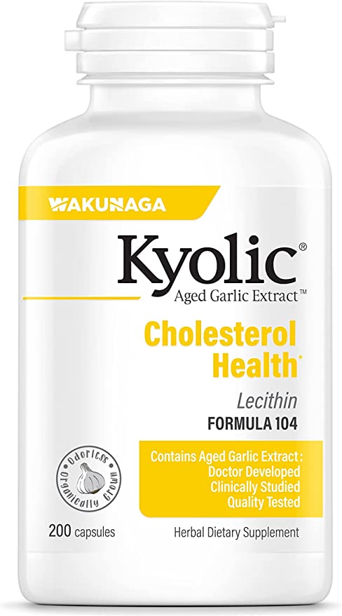 Formula 104 Aged Garlic Extract Cholesterol 200 Capsules