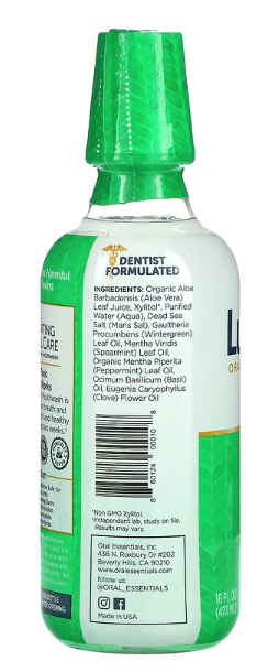 Clean & Fresh Mouthwash 16 fl oz (473 ml) - Mint, by Lumineux