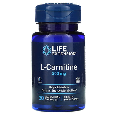 L-Carnitine 500 mg 30 Vegetarian Capsules Best Price