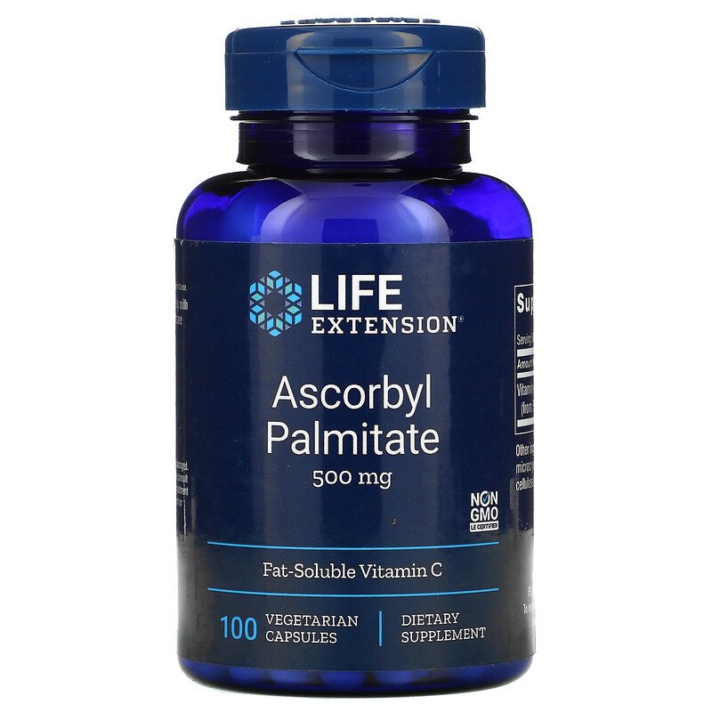 Ascorbyl Palmitate 500 mg 100 Vegetarian Capsules  Best Price