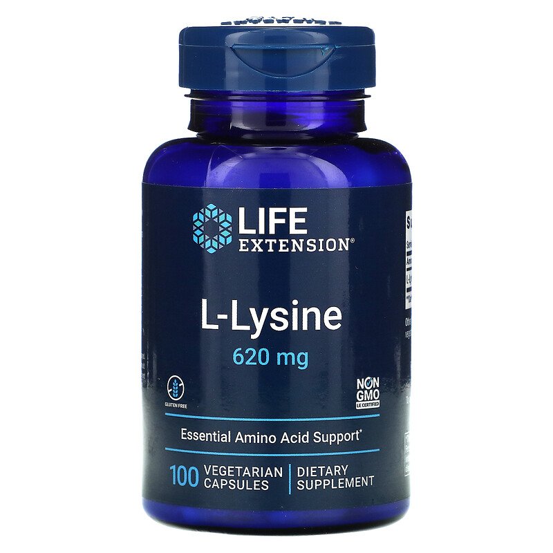 L-Lysine 620 mg 100 Vegetarian Capsules  Best Price