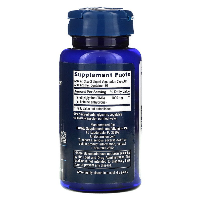 TMG 500 mg 60 Vege Liquid Caps by Life Extension best price