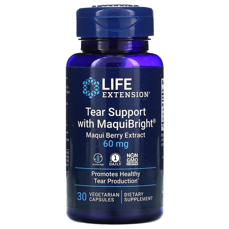 Tear Support with MaquiBright 60 mg 30 Vege Caps by Life Extension best price