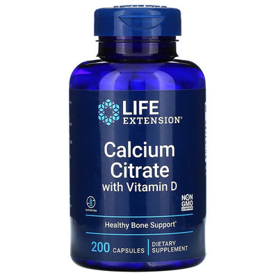 Calcium Citrate with Vitamin D 200 Vege Caps by Life Extension best price