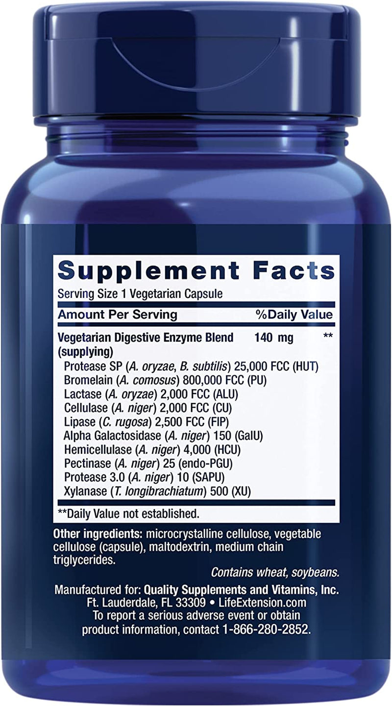 Enhanced Super Digestive Enzymes 60 Vegetarian Capsules