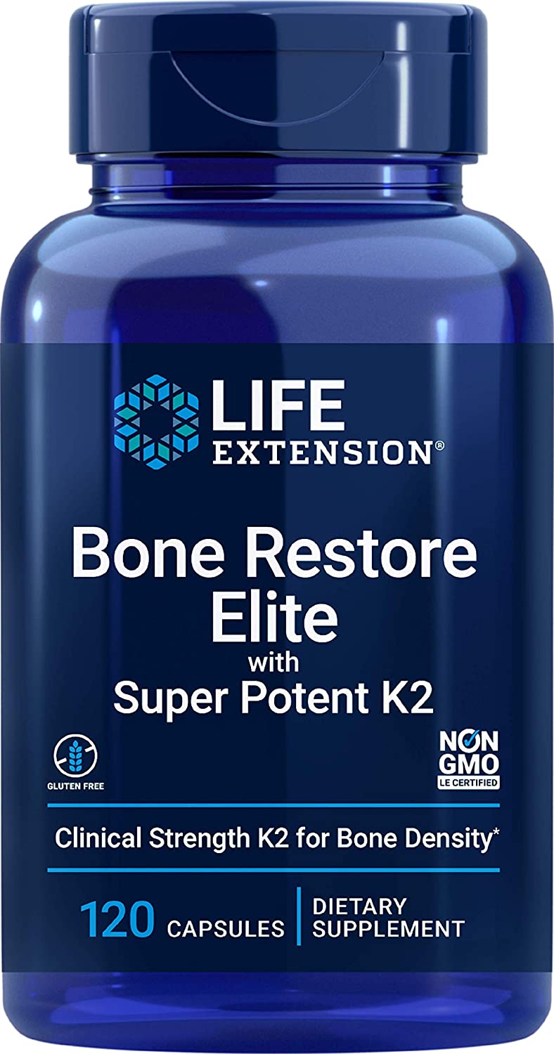 Life Extension, Bone Restore Elite, With Super Potent K2, 120 Capsules