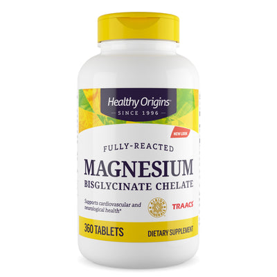Magnesium Bisglycinate Chelate 360 Tablets by Healthy Origins best price