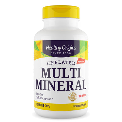Chelated Multi Mineral Iron Free 120 Veggie Caps by Healthy Origins best price
