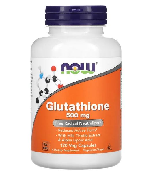 Glutathione 500 mg 120 Veg Capsules by NOW