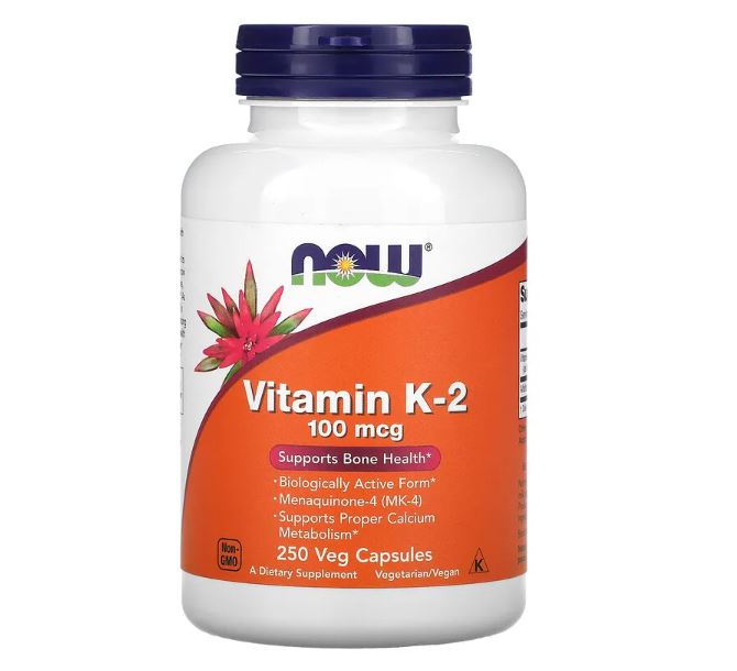 Vitamin K-2 100 mcg 250 Veg Capsules