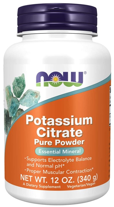 Potassium Citrate Pure Powder, 12 oz. (340g), by NOW