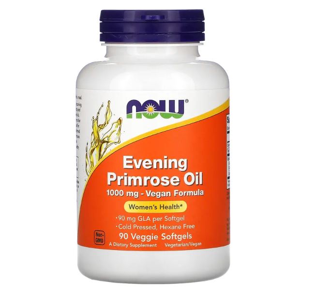 Evening Primrose Oil 1,000 mg 90 Veggie Softgels by NOW