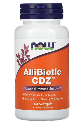 AlliBiotic CDZ, Seasonal Immune Support, 60 Softgels by NOW