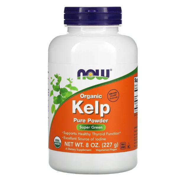 Organic Kelp Pure Powder 8 oz (227 g) by NOW