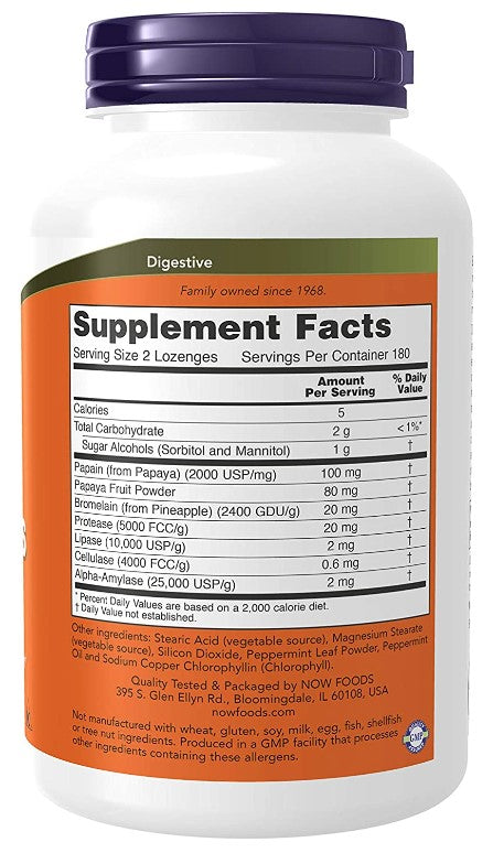 Chewable Papaya Enzymes 360 Lozenges - 2 pack