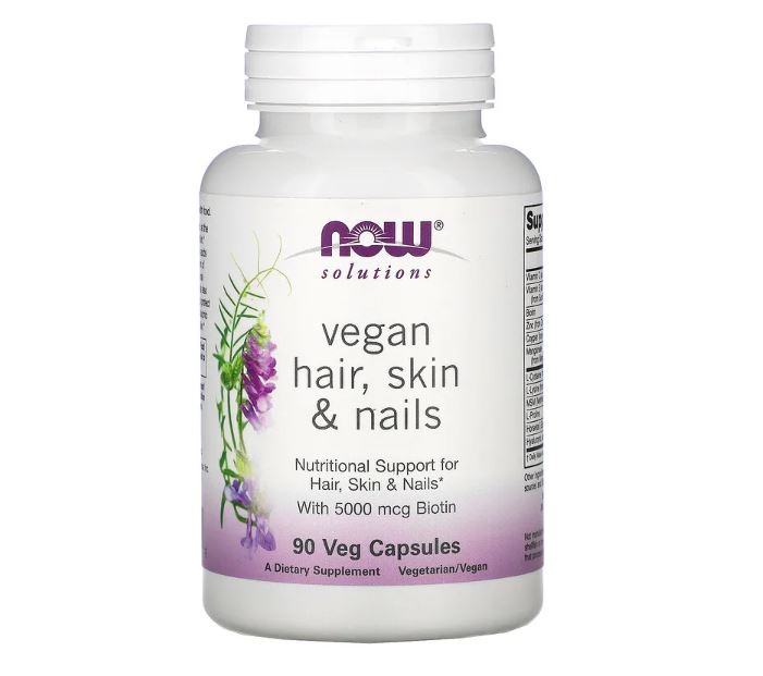 Vegan Hair, Skin & Nails 90 Veg Capsules by NOW