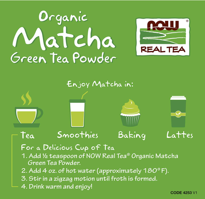 Japanese Organic Matcha Green Tea Powder, 3 oz (85 g), by NOW