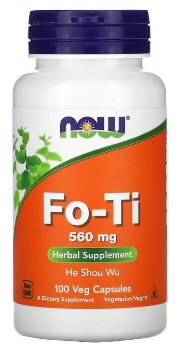 Fo-Ti He Shou Wu 560 mg 100 Veg Caps, by NOW