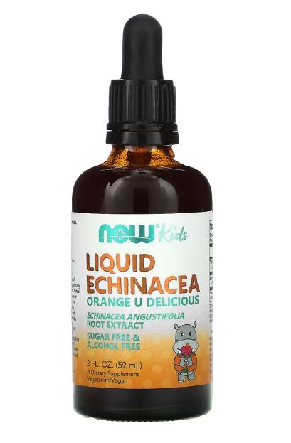 Kids Liquid Echinacea - Orange 2 fl oz (59 ml) by NOW Foods