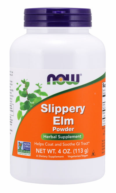 Slippery Elm Powder 4 oz (113 g) | By Now Foods - Best Price