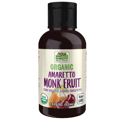 Organic Monk Fruit Amaretto Liquid 1.8 fl. oz. by NOW