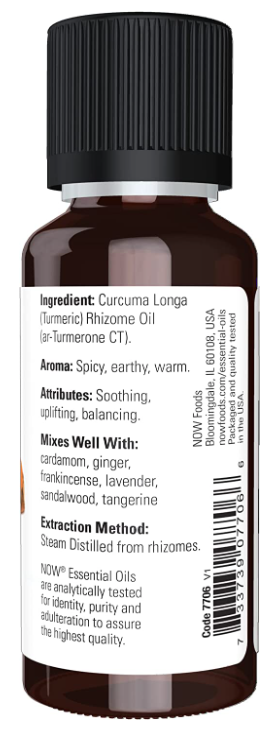 Turmeric Essential Oil, 1 fl oz (30 ml) by NOW