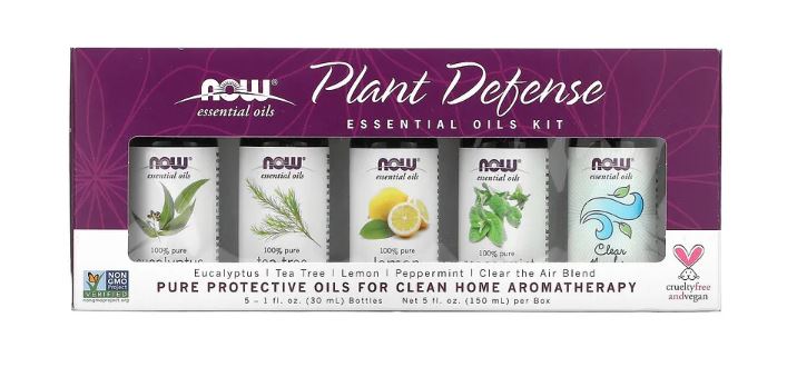 Plant Defense Essential Oils Kit - 5 Bottles by NOW
