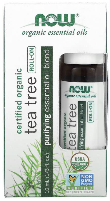 Certified Organic Tea Tree Roll-On, 1/3 fl oz (10 ml) by NOW