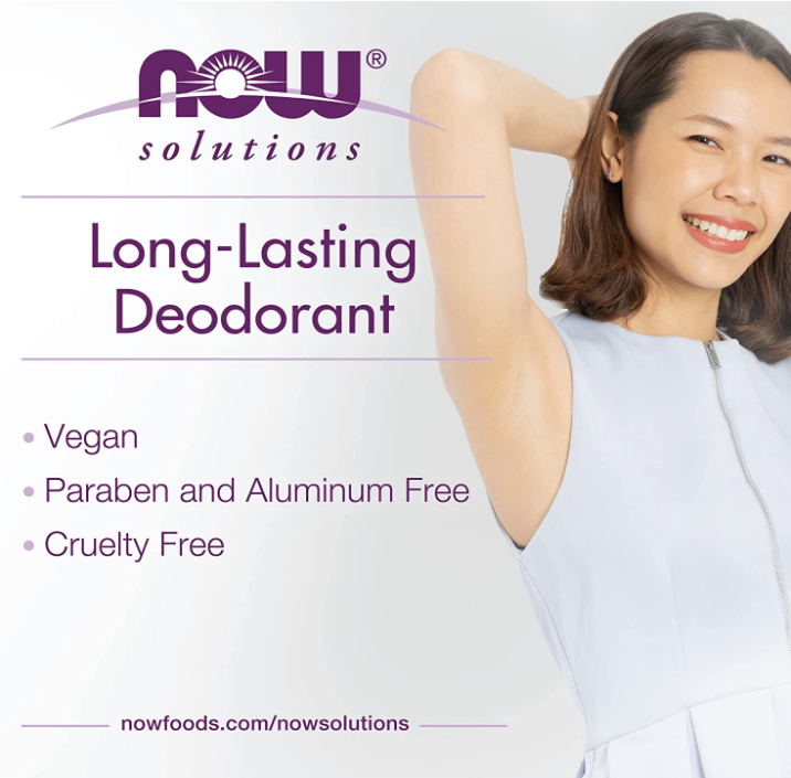 Long Lasting Deodorant, Rose + Ylang Ylang, 2.2 oz (62 g) by NOW