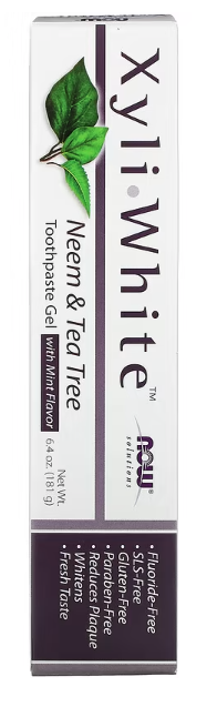 Xyliwhite Neem & Tea Tree Toothpaste Gel with Mint Flavor, 6.4 oz (181 g), by Now