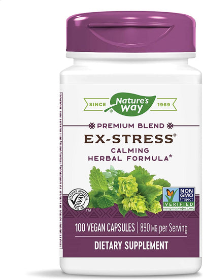 Ex-Stress Calming Formula 445 mg 100 Vege Capsules by Nature's Way best price