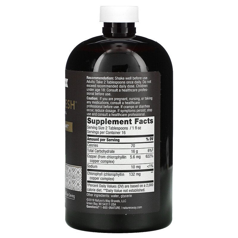 Chlorofresh Liquid Chlorophyll Unflavored 16 fl oz (473.1 ml) by Nature&
