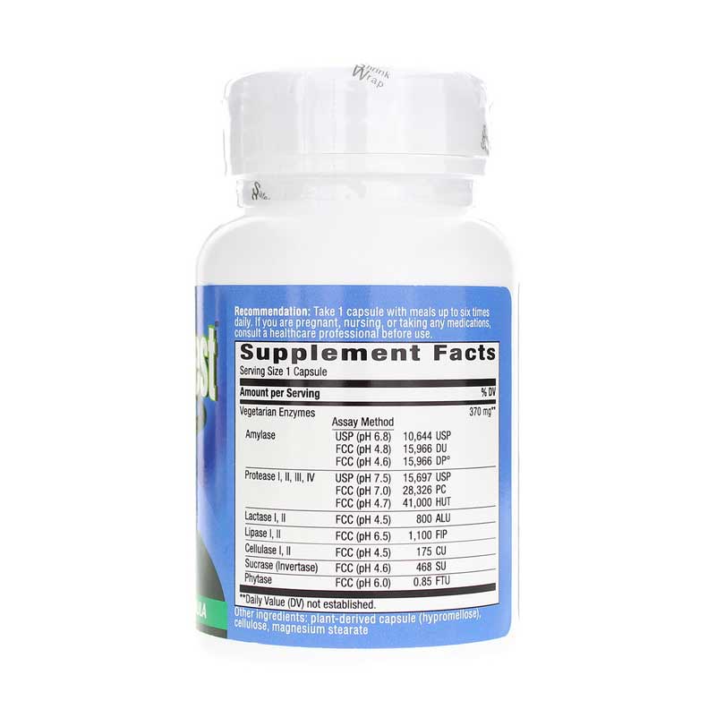 CompleteGest Mealtime Enzyme Formula 90 Veg Capsules by Nature&