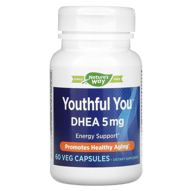Youthful You DHEA 5 mg 60 Veg Capsules by Nature&