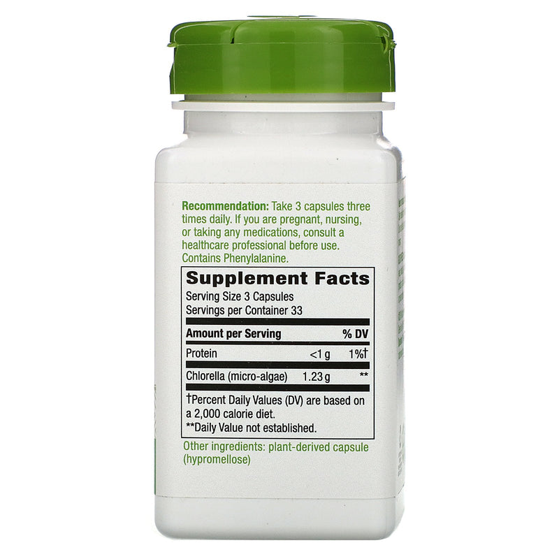 Chlorella Micro-Algae 410 mg 100 Vegetarian Capsules by Nature&