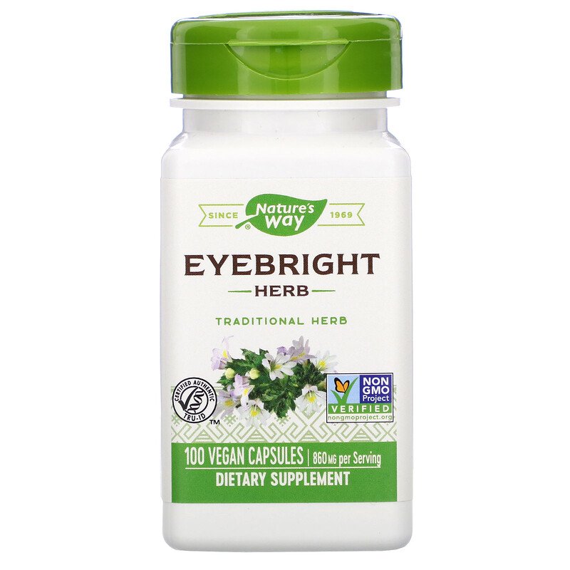 Eyebright Herb, 430 mg, 100 Vegan Capsules by Nature&
