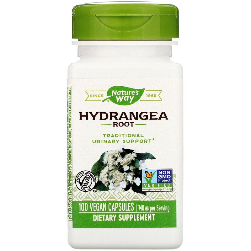 Hydrangea Root 370 mg 100 Vegetarian Capsules by Nature&