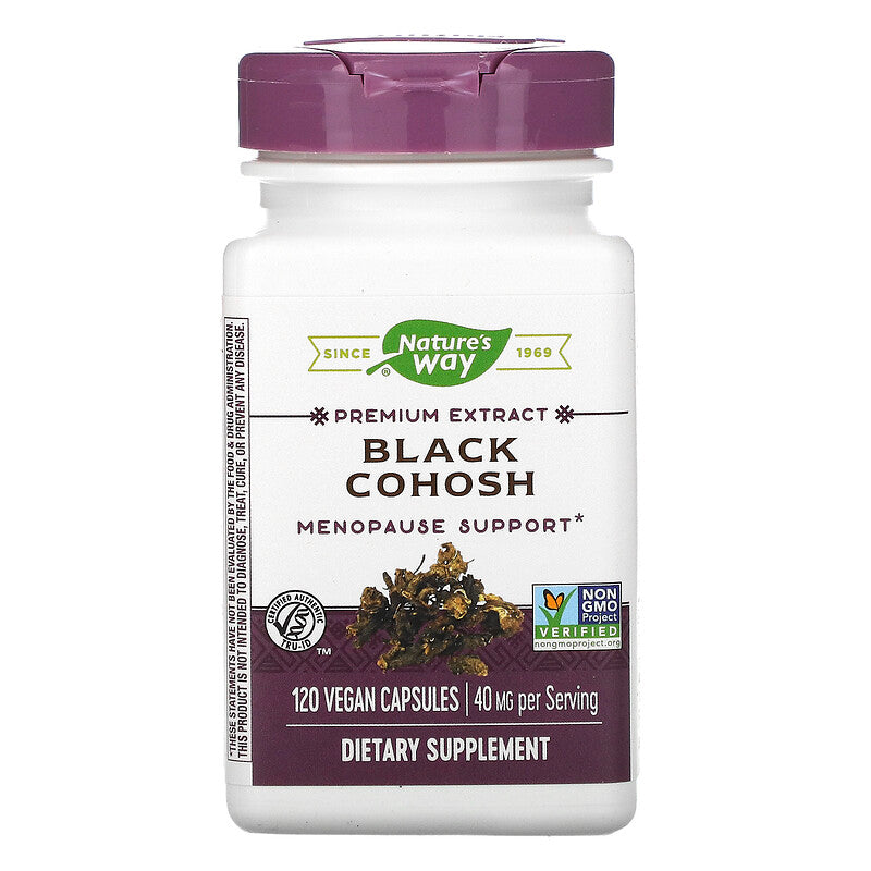 Black Cohosh Standardized 120 Veg Capsules by Nature&