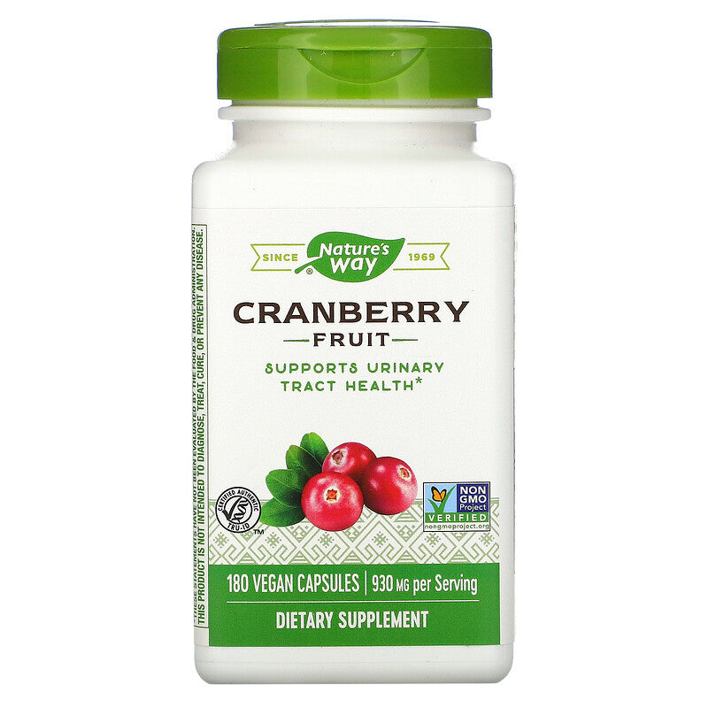 Cranberry Fruit 465 mg 180 Vegetarian Capsules by Nature&
