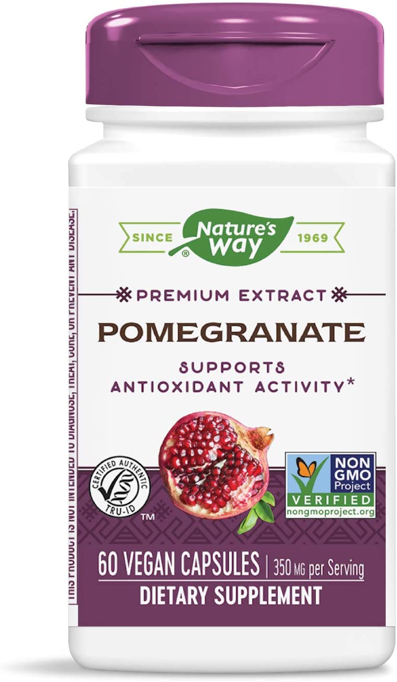 Pomegranate Standardized 60 Vegetarian Capsules by Nature&