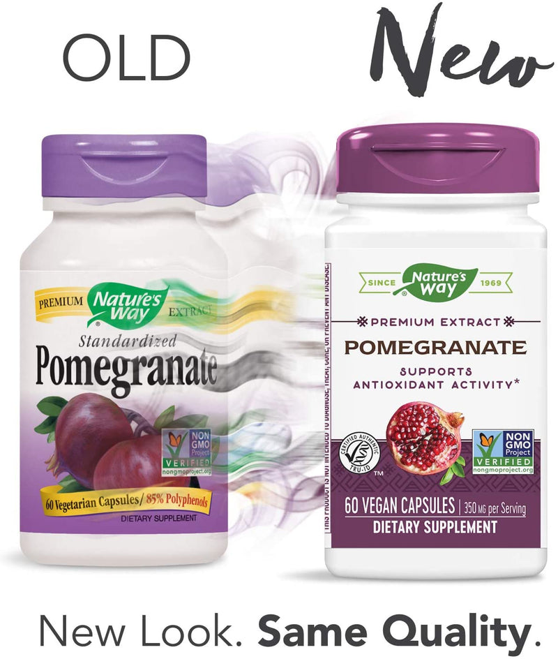 Pomegranate Standardized 60 Vegetarian Capsules by Nature&
