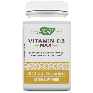 Vitamin D3 125 mcg (5,000 IU) 240 Softgels by Nature's Way best price