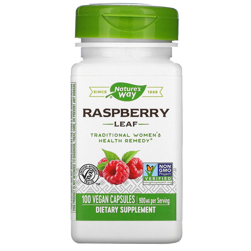 Red Raspberry Leaf 450 mg 100 Vegetarian Capsules by Nature&