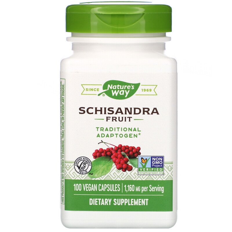 Schisandra Fruit 580 mg 100 Vegetarian Capsules by Nature&